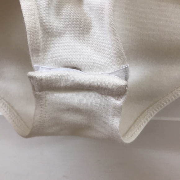 New with tags TOPSHOP Sz 8 body suit. Spaghetti straps warm white snap crotch - Picture 6 of 8